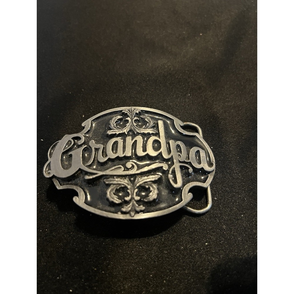 Siskiyou Grandpa Collectible Western Americana Scene Belt Buckle